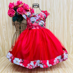 Vestido de festa infantil Fefê