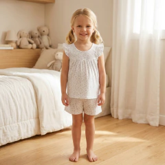 Pijama Remera Tabit Flor Celeste