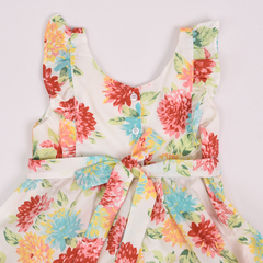 Vestido Clara Flor Aqua - tienda online