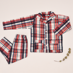 Pijama Camisa Bermejo Escoces - comprar online