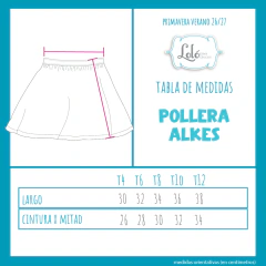 Pollera Alkes Blanco - Loló Para Chicos