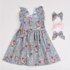 Vestido Lule Flor Celeste