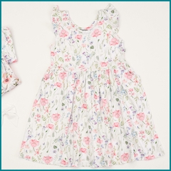 Vestido Musca Flores Rosa T10 - comprar online