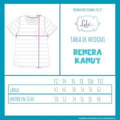 O-REMERA KAMUY RAYAS CELESTE - comprar online