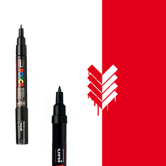 POSCA 1MC - VERMELHO (0,7mm)