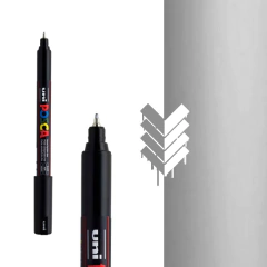 POSCA 1MR - PRATA (0,7mm)