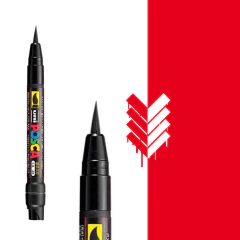 POSCA 350 PINCEL - VERMELHO (0,1~10mm)