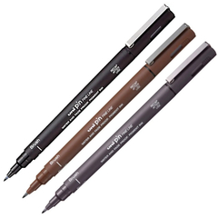 CANETA UNI PIN BRUSH