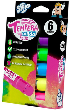 tempera solida fluorescente - comprar online