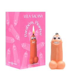 VELA SACANA PARABÉNS SAFADINHO PÊNIS - CÓD 51474