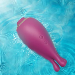 S-HANDE KRAKEN SUGADOR COM 9 MODOS DE PULSAÇÃO, 9 NÍVEIS DE ROTAÇÃO, RECARREGÁVEL COR VINHO – CÓD 2558