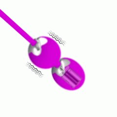 PRETTY LOVE WILLIE - BOLAS DE POMPOAR COM 12 MODOS DE VIBRAÇÃO E CONTROLE WIRELESS – CÓD 2231