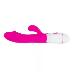 VIBRADOR 20X3CM DE PONTO G E CLITÓRIS RECARREGÁVEL COR PINK – CÓD 2566