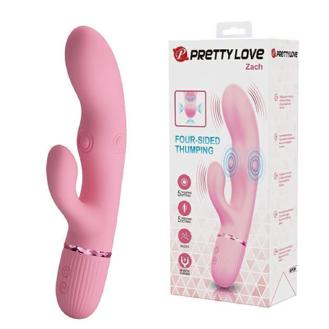 PRETTY LOVE ZACH VIBRADOR DE PONTO G E CLITÓRIS COM 4 TAPPING - CÓD 2635