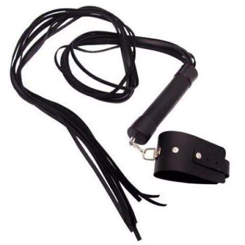 Bracelete com Chicote 80cm Preto - CÓD 5174