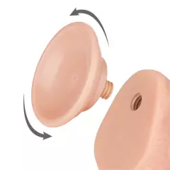 LOVETOY SLIDING-SKIN DUAL LAYER DONG PRÓTESE REALÍSTICA 19,5X3,5CM COM CAMADA DE DUPLA INTENSIDADE – CÓD 1556