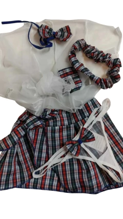 FANTASIA COLEGIAL COR AZUL - CÓD 6312