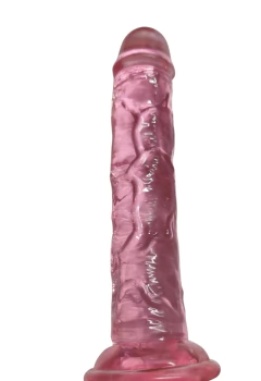 PRÓTESE PENIANA 16X3 CM COM VENTOSA COR ROSA - CÓD 1602