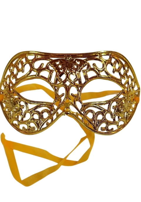 MÁSCARA FETICHE EM DOURADO – CÓD 5185