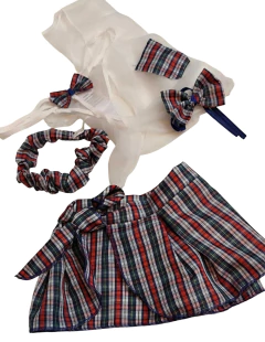 FANTASIA COLEGIAL COR AZUL - CÓD 6312