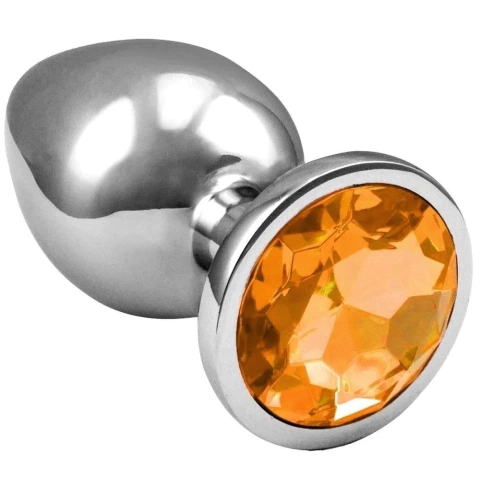 PLUG ANAL METAL JOIA 8,2X3,4CM MÉDIO EM FORMATO DE REDONDO JOIA DOURADA - CÓD 51172