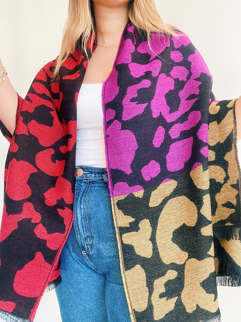 BUFANDA ANIMAL PRINT MAGENTA - EDICION LIMITADA