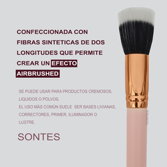 M1- Brocha duo fibra - Ideal base, corrector, iluminador. en internet