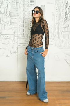 JEAN TIRO LARGO AZUL - buy online