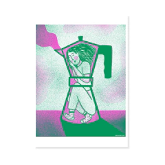 Cafetera - Juli Gut (RISOGRAFÍA)