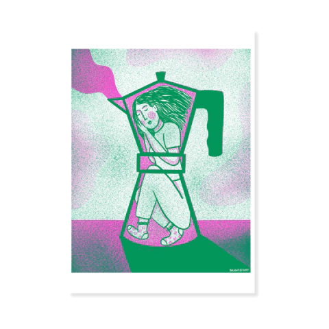 Cafetera - Juli Gut (RISOGRAFÍA)