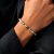 PULSERA ÁGATA ORO LAMINADO - comprar online