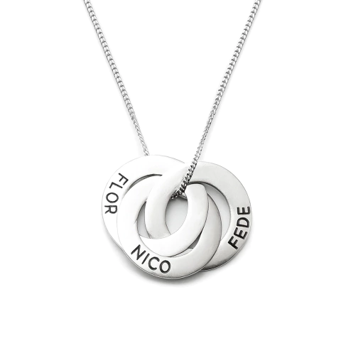 DIJE ARO TRIPLE DE PLATA 925 - comprar online