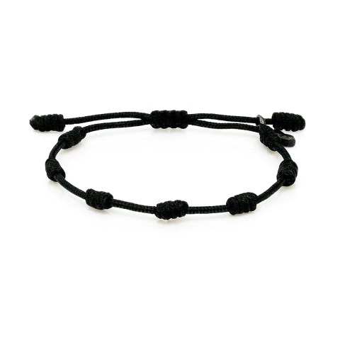 PULSERA 7 NUDOS NEGRA - comprar online