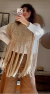 Poncho “Mayorca”beige en internet