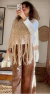 Poncho “Mayorca”beige