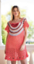 Vestido "Cádiz", (coral) - comprar online
