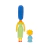 Action Figure Marge e Maggie - The Simpsons - Jakks (Sunny) na internet