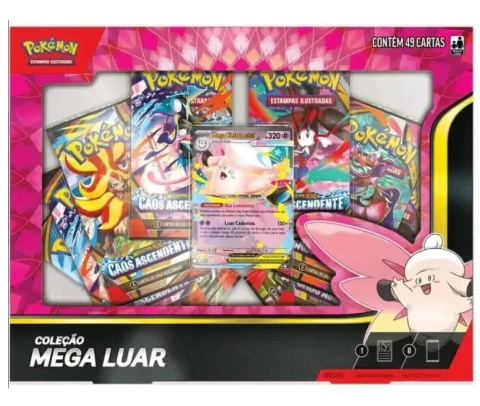 Box Coleção Mega Luar Pokémon TCG - Mega Evolução