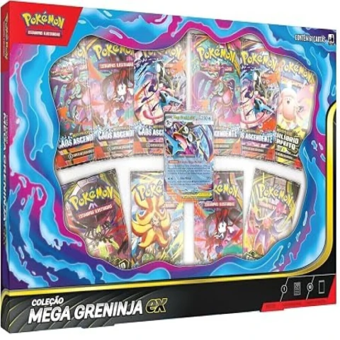 Box Coleção Mega Greninja EX .Pokémon TCG