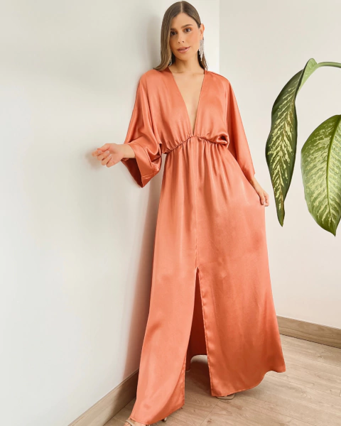 Vestido LUNIA COBRE - comprar online