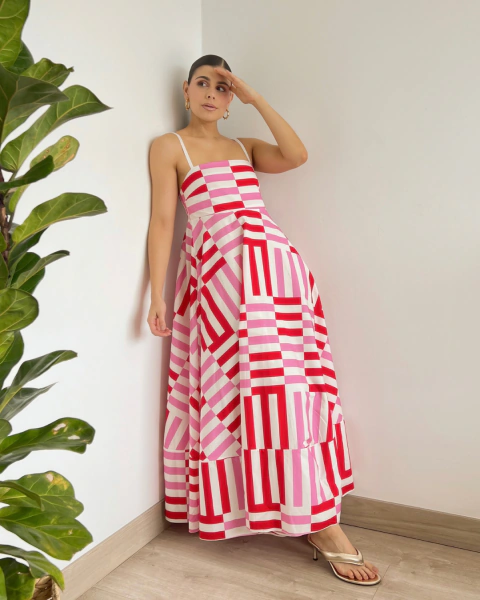 Vestido M.006 ROSA - comprar online