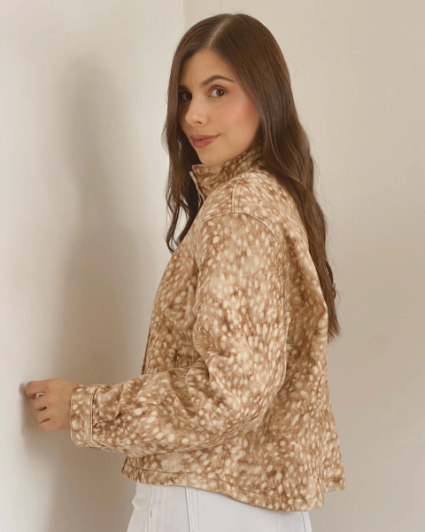 Chaqueta BAMBI LUCCE con estampado y cuello alto en internet