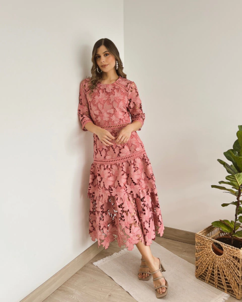 Vestido MACADAMIA ROSA
