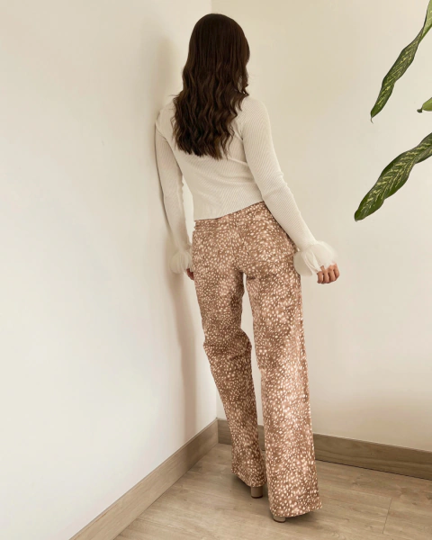 Jean BAMBI Estampado Animal Print - comprar online