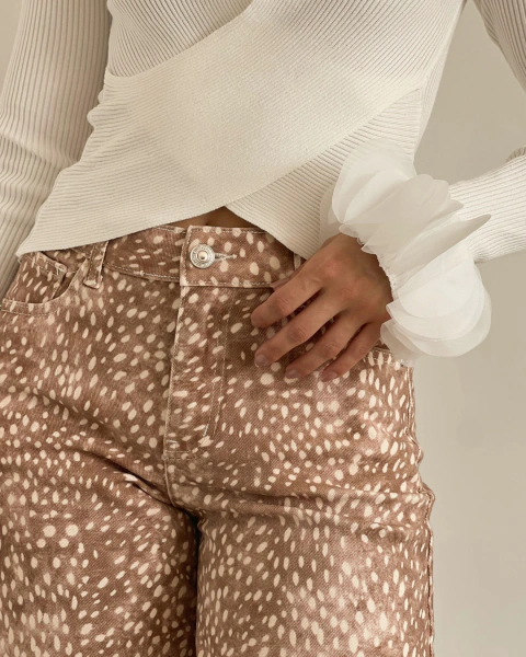 Jean BAMBI Estampado Animal Print en internet