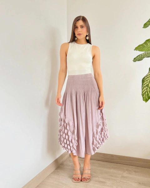 Falda P.068 VIOLETA