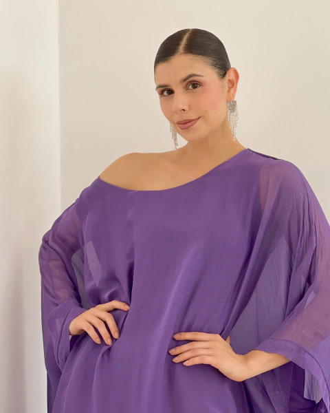 Set M.002 Morado con Blusón y Pantalón Palazzo en internet