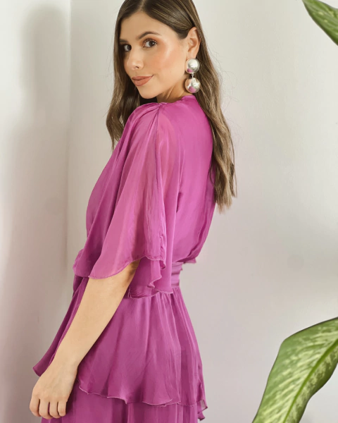 Imagen de Vestido ROMINA FUCSIA