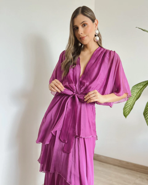 Vestido ROMINA FUCSIA - tienda online