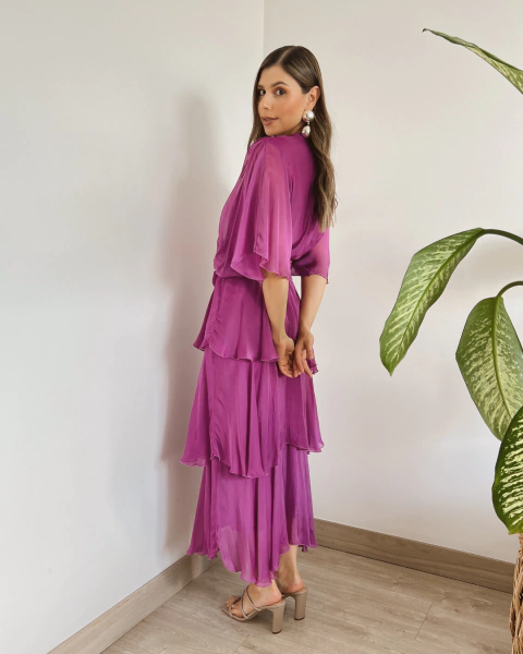 Vestido ROMINA FUCSIA - primia 